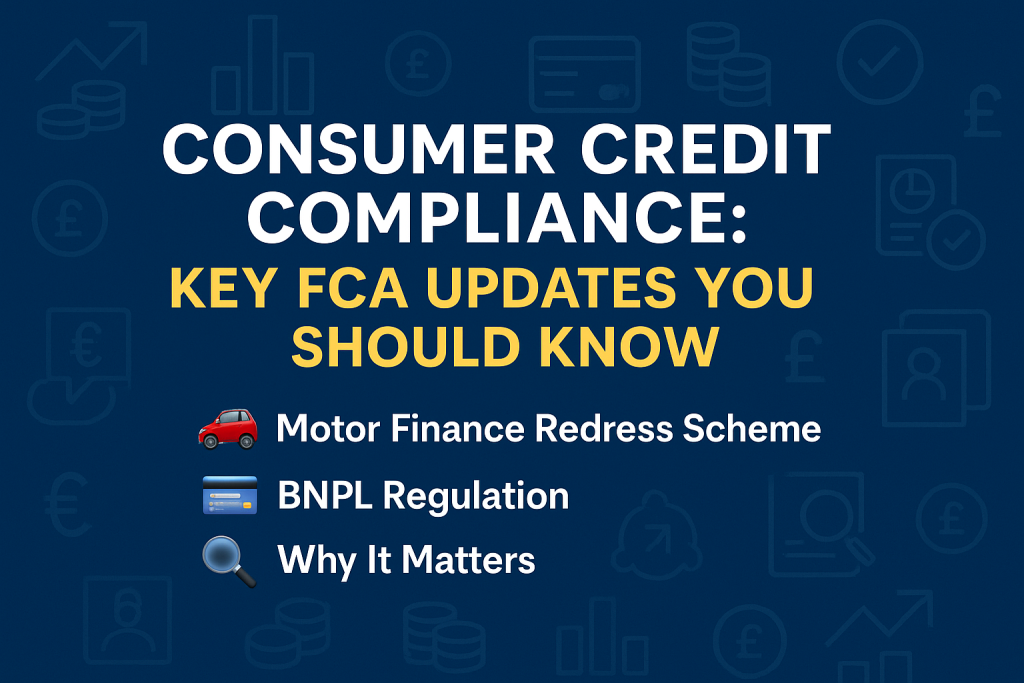 My Compliance Consultant | Key FCA Compliance Updates